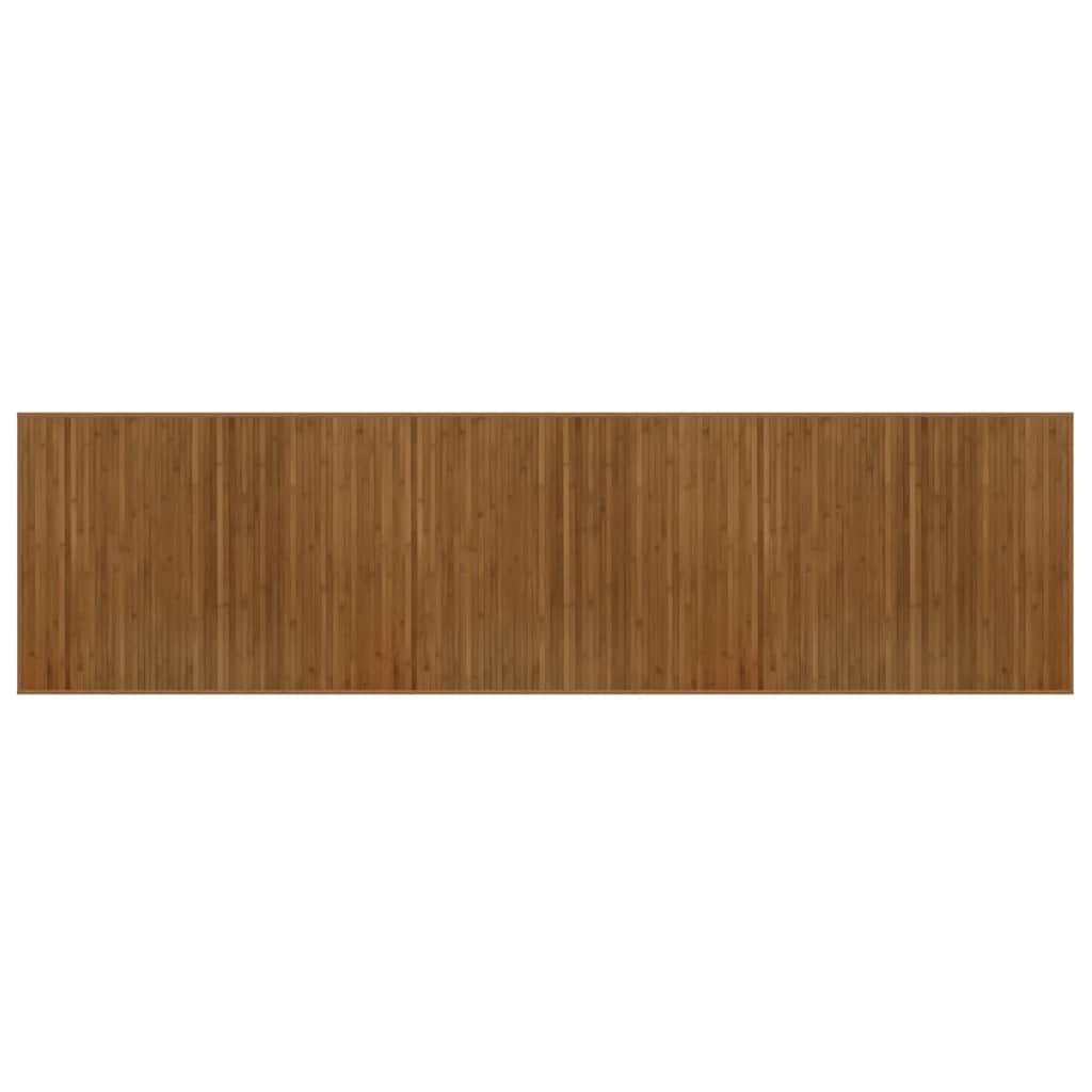 vidaXL Χαλί Ορθογώνιο Καφέ 80 x 300 εκ. Μπαμπού