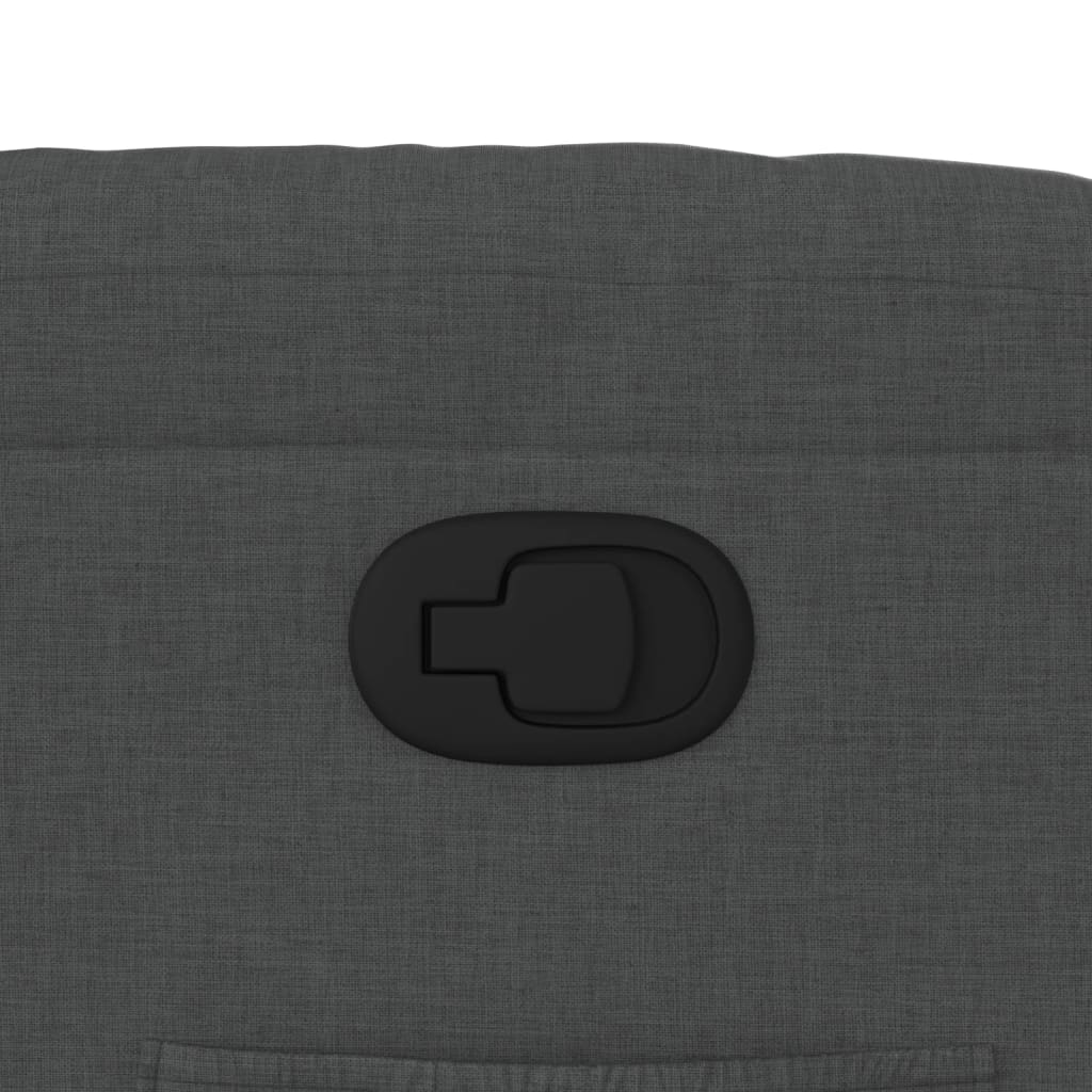 vidaXL Πολυθρόνα Ανακλινόμενη Σκούρο Γκρι Υφασμάτινη