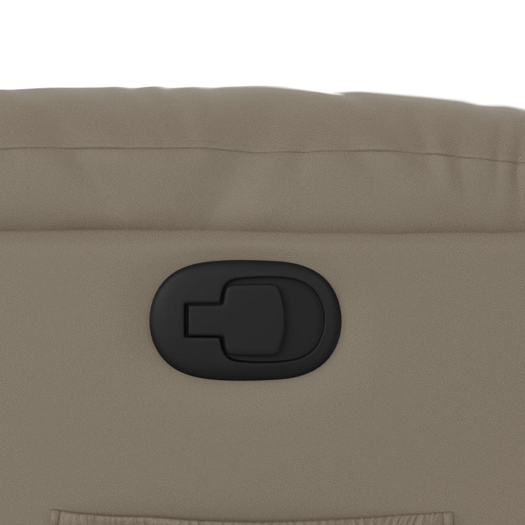 vidaXL Πολυθρόνα Ανακλινόμενη Καπουτσίνο από Συνθετικό Δέρμα