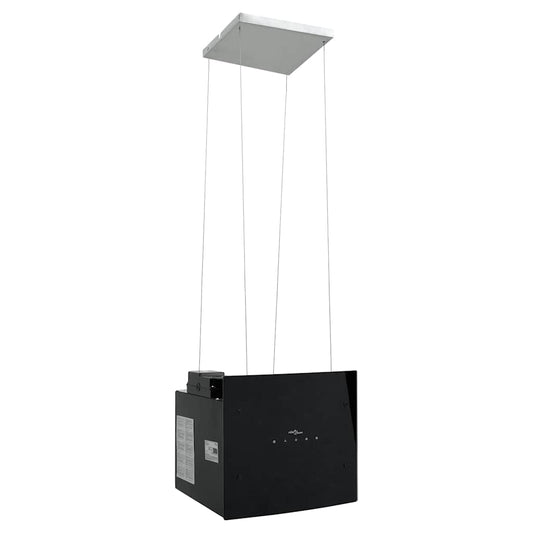 vidaXL Απορροφητήρας Νησίδα με Αισθητήρα Αφής LCD από Ψημένο Γυαλί