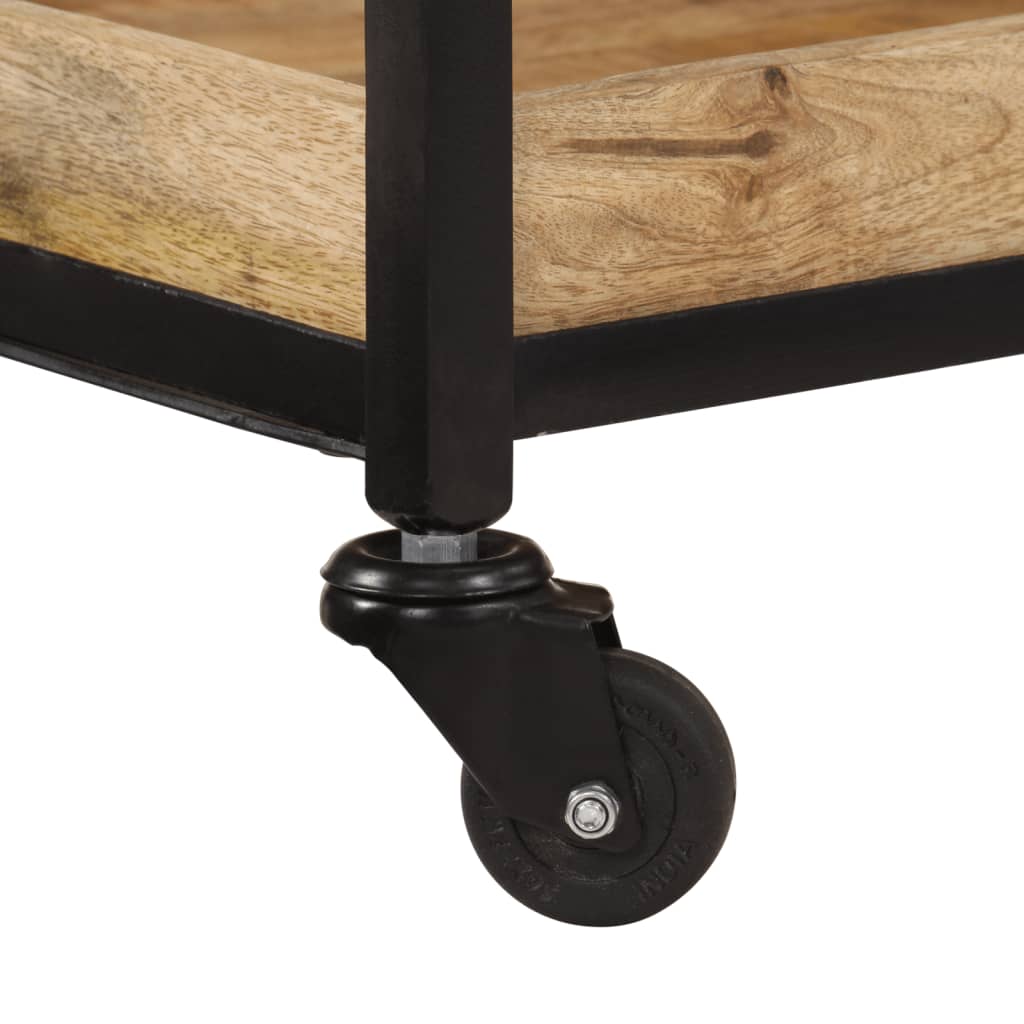 vidaXL Τρόλεϊ Κουζίνας 60x40x80 εκ. Μασίφ Ακατέργαστο Ξύλο Μάνγκο