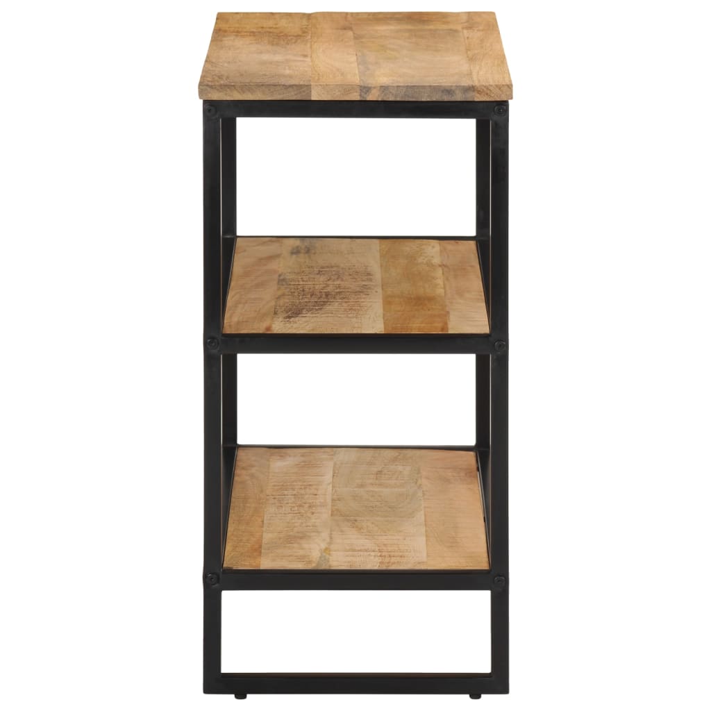 vidaXL Τραπέζι Κονσόλα 70x35x70 εκ. από Μασίφ Ακατέργαστο Ξύλο Μάνγκο