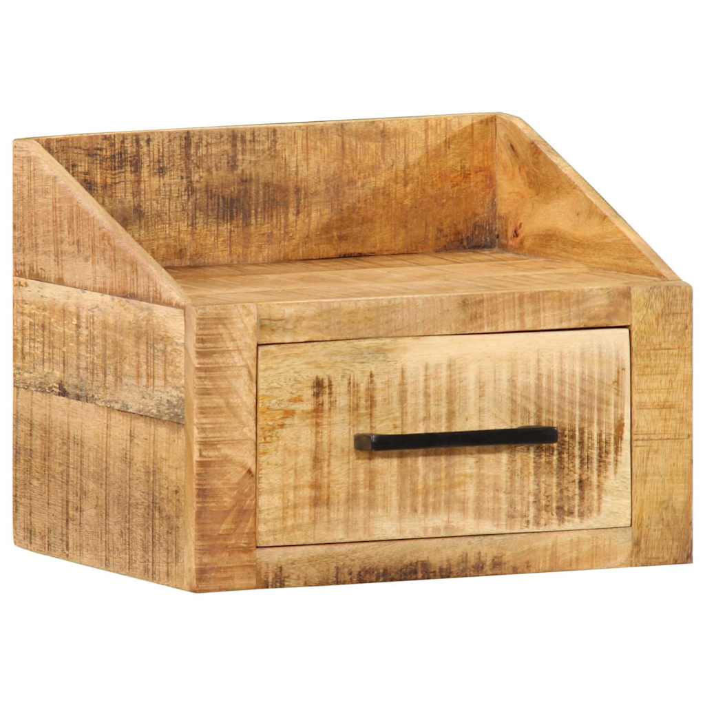 vidaXL Κομοδίνο με συρτάρι Καφέ 40 x 30 x 30 εκ Στερεό ξύλο μάνγκο