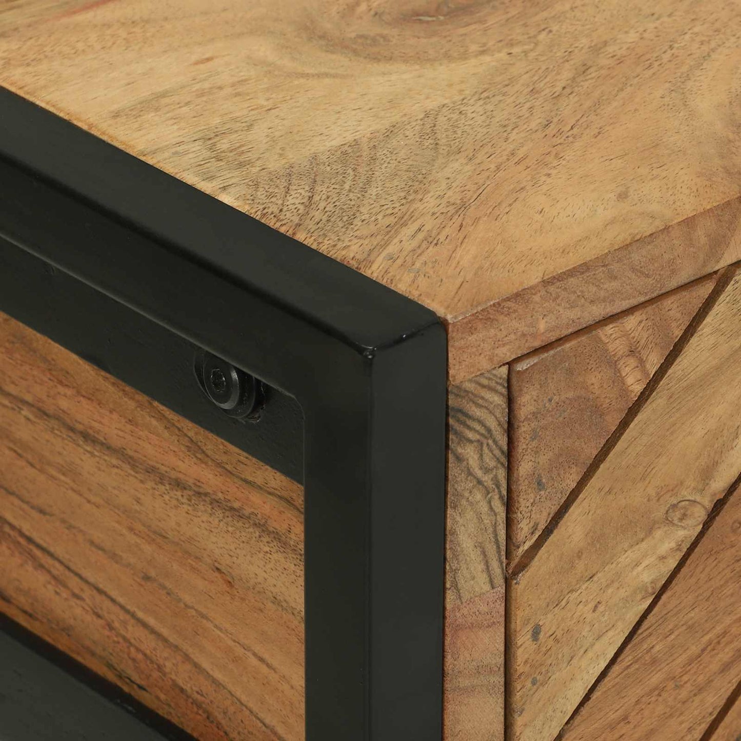 vidaXL Τραπέζι κονσόλας Καφέ 90 x 35 x 75 εκ. Στερεό Ξύλο Ακακίας