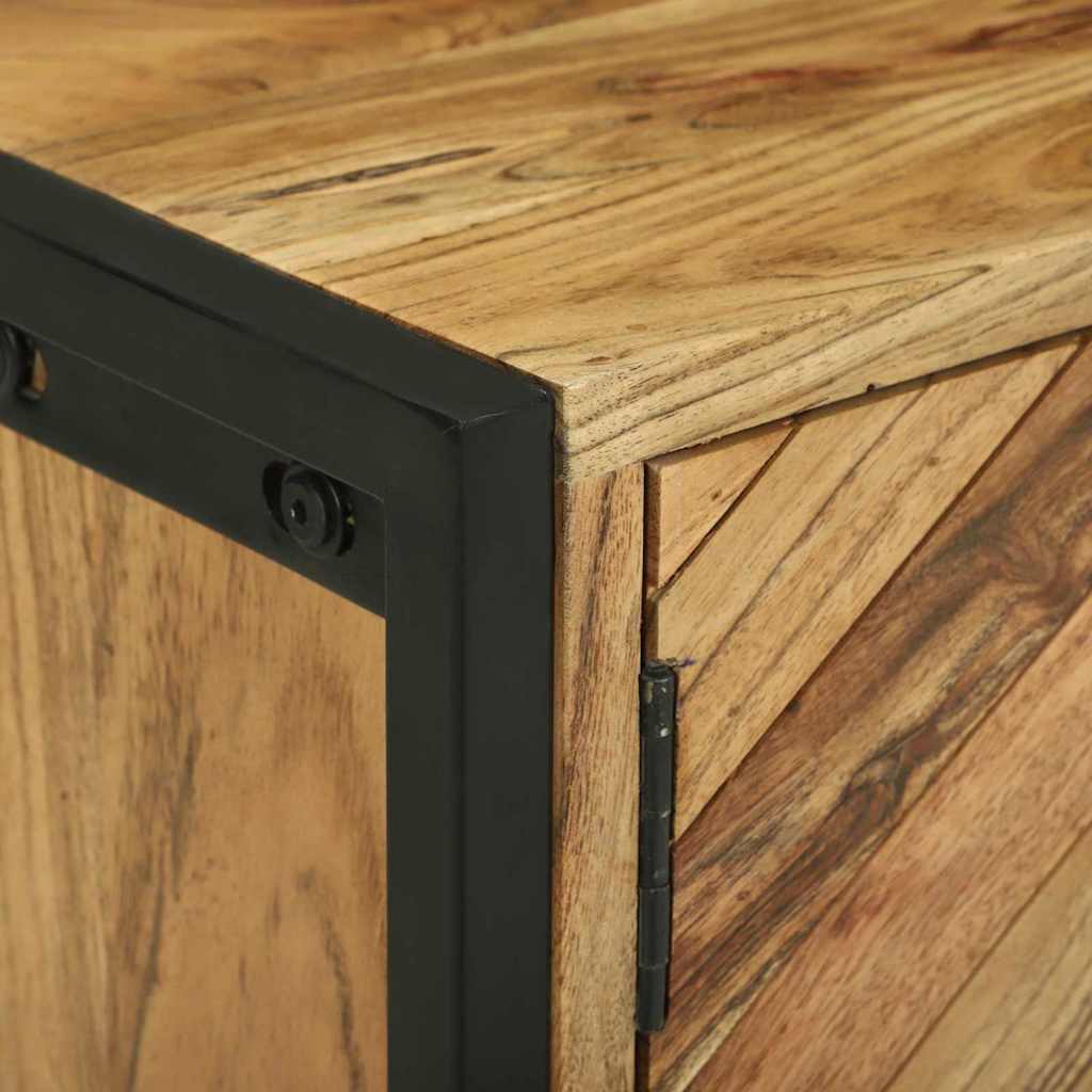 vidaXL Ντουλάπι TV Καφέ 110 x 30 x 50 εκ Στερεό Ξύλο Ακακίας