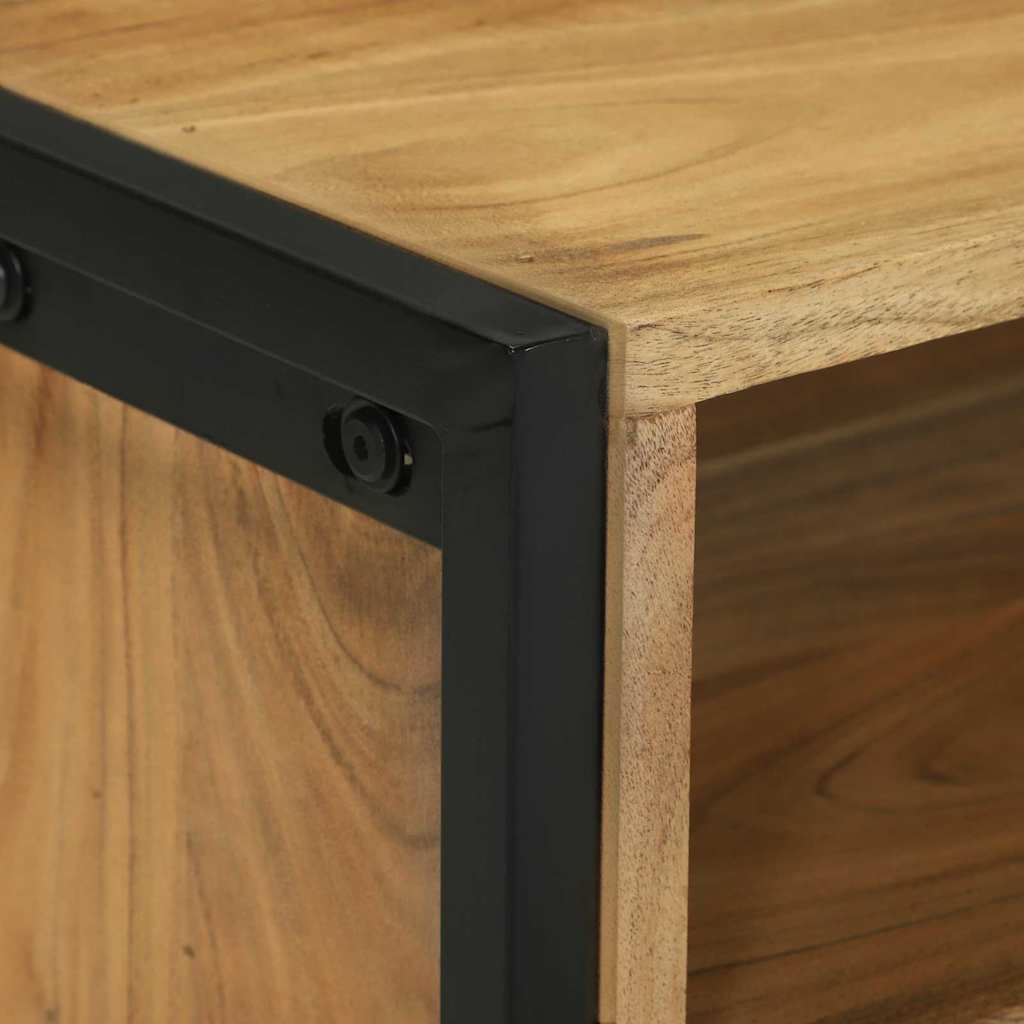 vidaXL Ντουλάπι TV Καφέ 100 x 35 x 50 εκ Στερεό Ξύλο Ακακίας