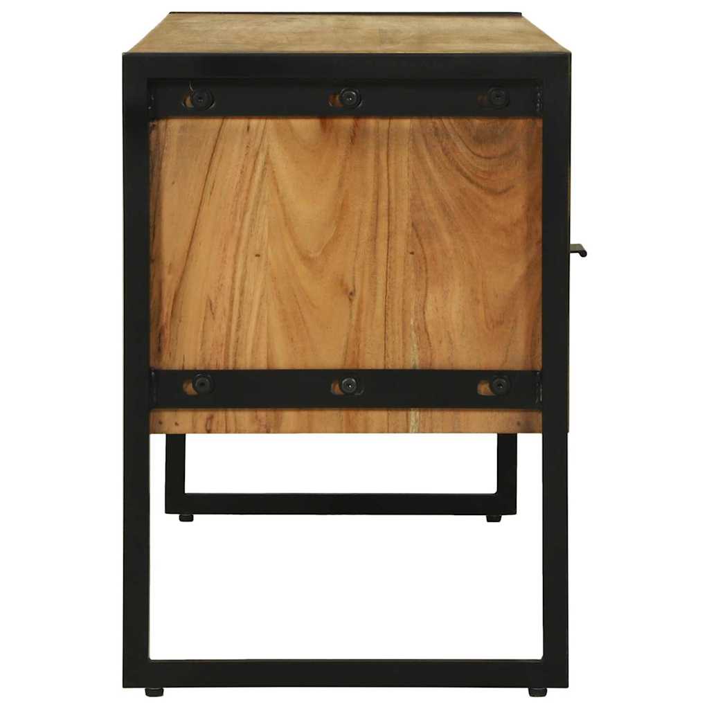 vidaXL Ντουλάπι TV Καφέ 100 x 35 x 50 εκ Στερεό Ξύλο Ακακίας