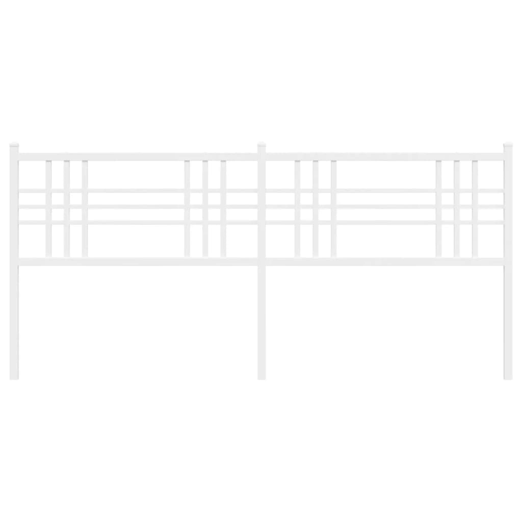 vidaXL Κεφαλάρι Λευκό 180 εκ. Μεταλλικό