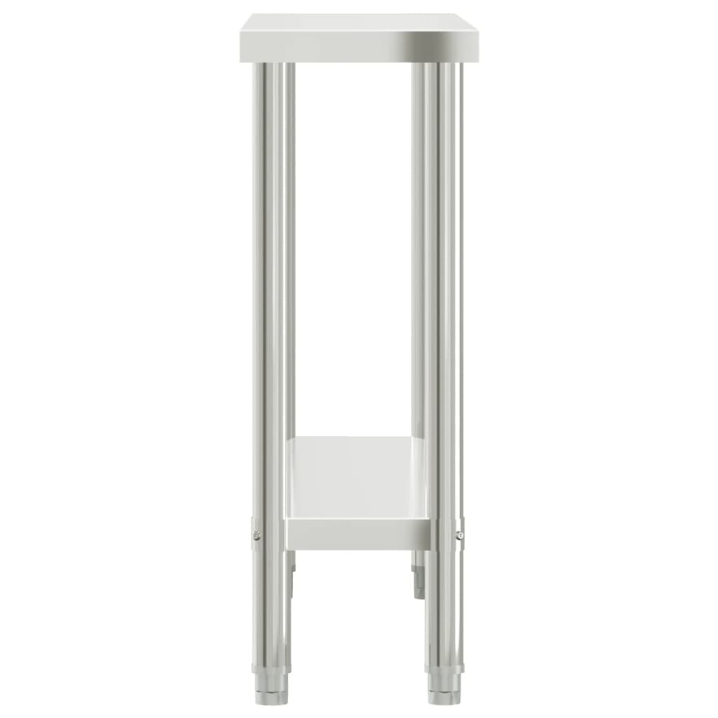 vidaXL Πάγκος Εργασίας Κουζίνας 110x30x85 εκ. από Ανοξείδωτο Ατσάλι