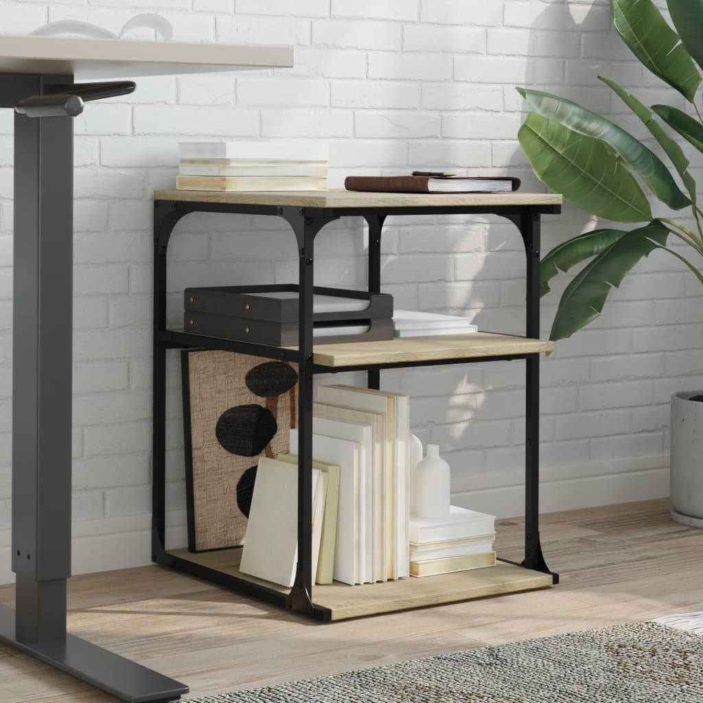 vidaXL Βάση Εκτυπωτή 3 Επιπέδων Sonoma Δρυς 43x48x64 εκ Επεξ. Ξύλο