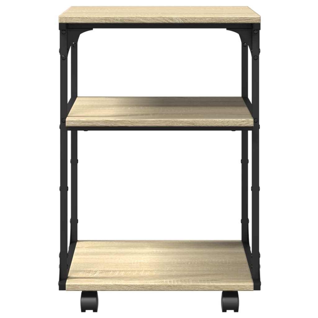 vidaXL Βάση Εκτυπωτή 3 Επιπέδων Sonoma Δρυς 43x48x64 εκ Επεξ. Ξύλο