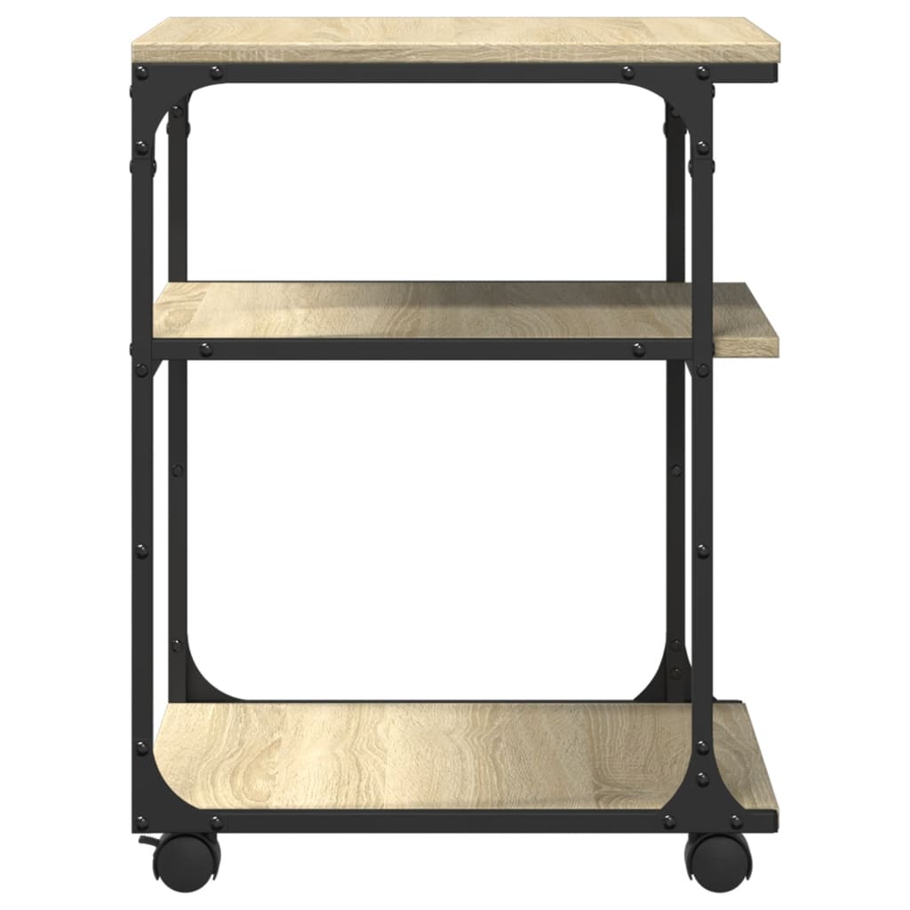 vidaXL Βάση Εκτυπωτή 3 Επιπέδων Sonoma Δρυς 43x48x64 εκ Επεξ. Ξύλο