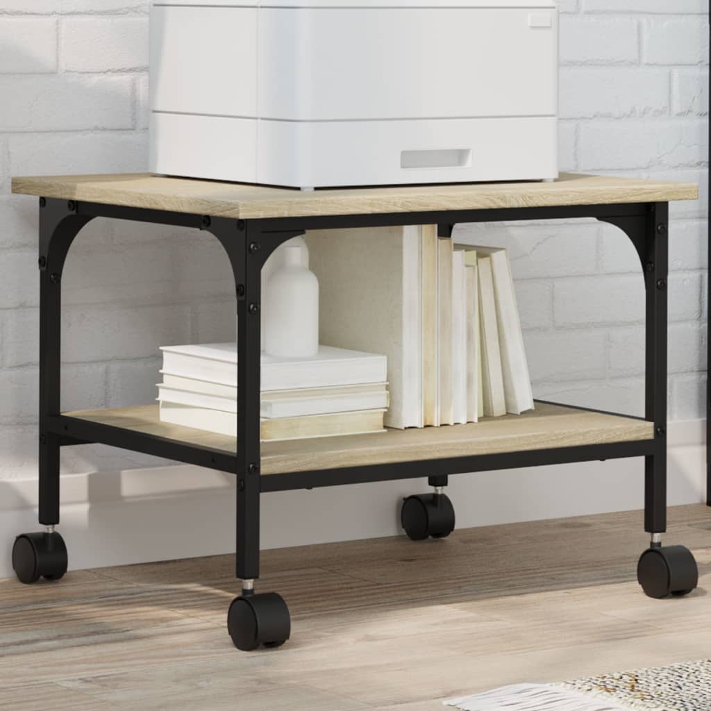 vidaXL Βάση Εκτυπωτή 2 Επιπέδων Sonoma Δρυς 50x40x38 εκ Επεξ. Ξύλο