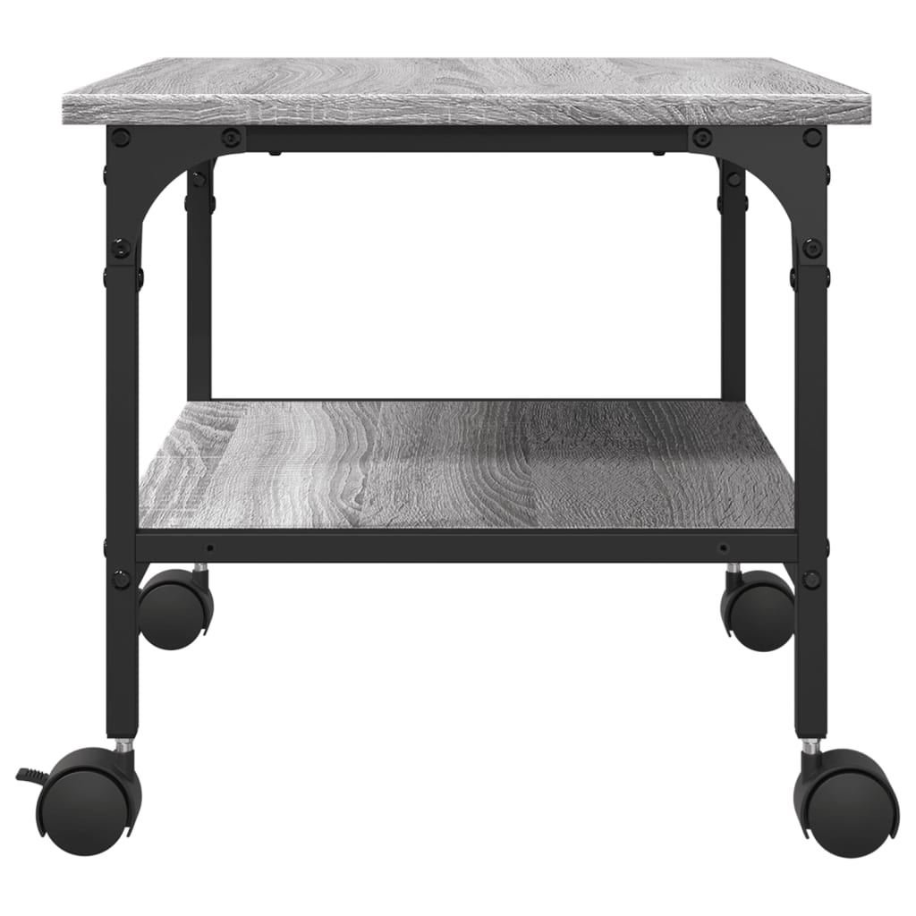 vidaXL Βάση Εκτυπωτή 2 Επιπέδων Γκρι Sonoma 50x40x38 εκ Επεξ. Ξύλο