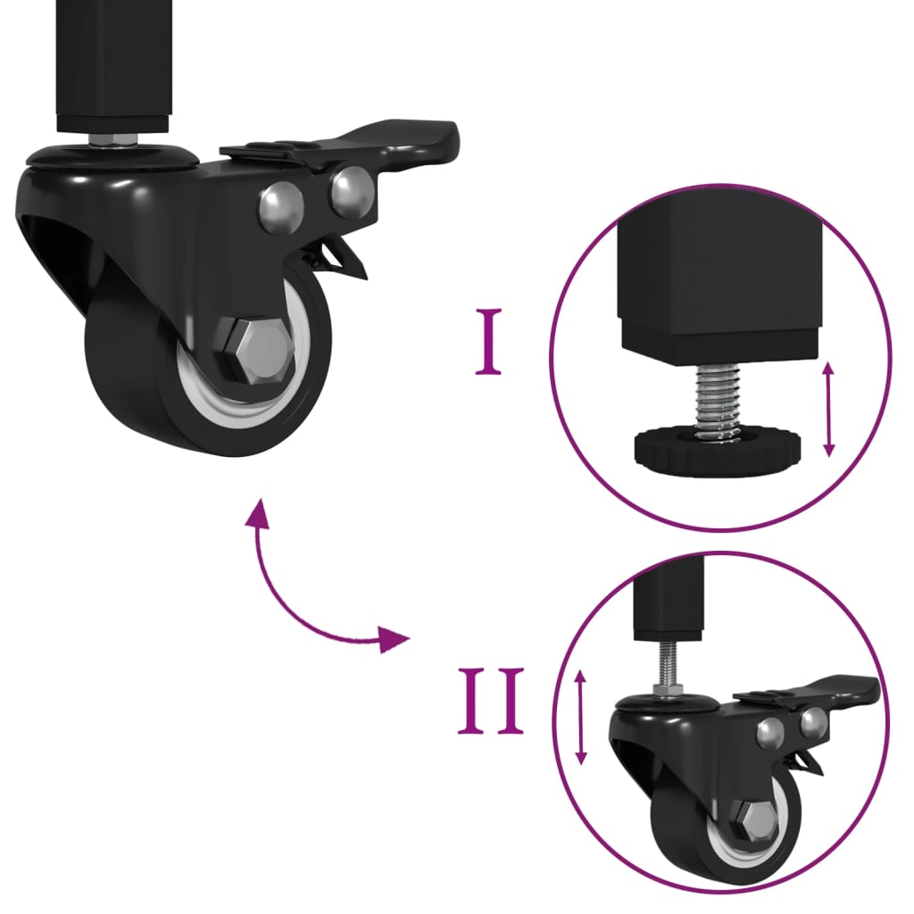 vidaXL Τρόλεϊ Κουζίνας Καφέ Δρυς 70x30x82 εκ. από Επεξεργασμένο Ξύλο