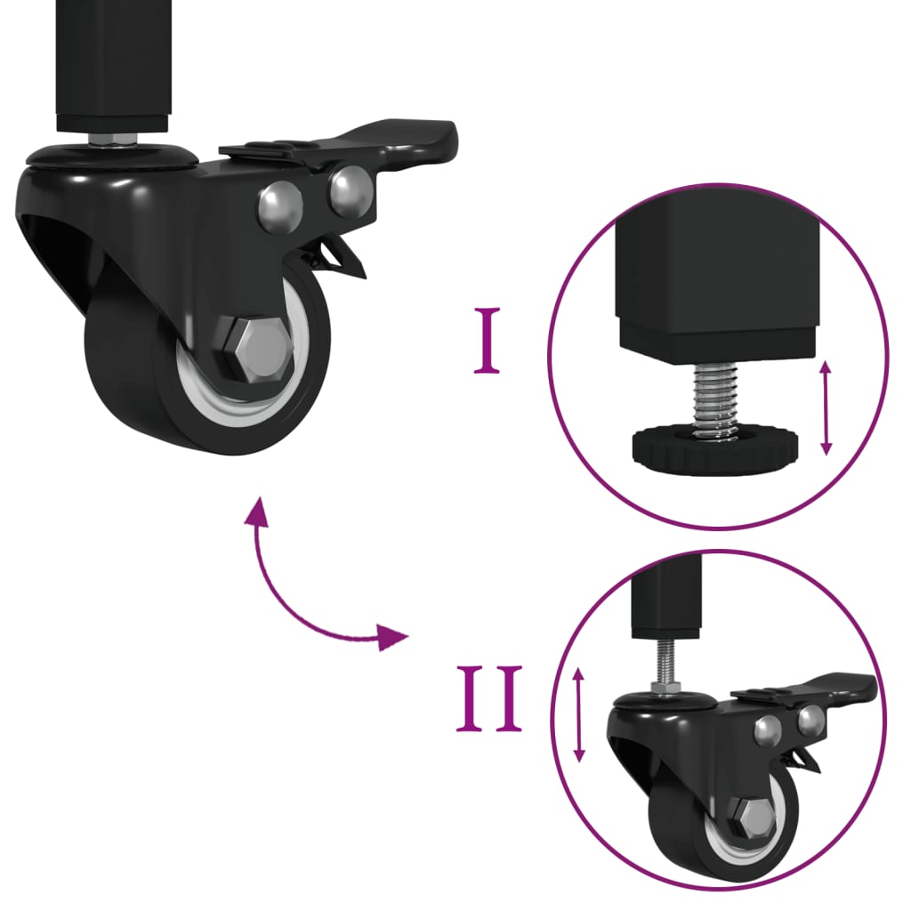 vidaXL Τρόλεϊ Κουζίνας Sonoma Δρυς 60x41x80,5 εκ. Επεξεργασμένο Ξύλο