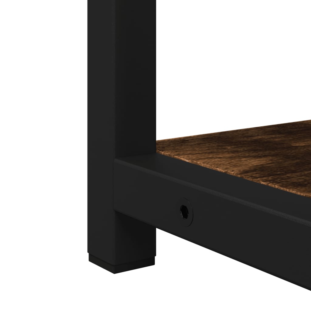 vidaXL Ντουλάπι Μπάνιου Καπνιστή Δρυς 60x16x60 εκ. Επεξεργασμένο Ξύλο