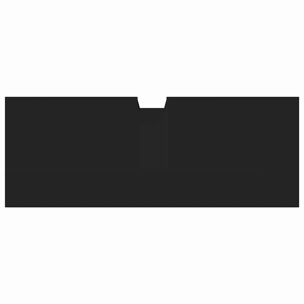 vidaXL Ντουλάπι Νιπτήρα Μπάνιου Μαύρο 80x30x60 εκ. Επεξεργασμένο Ξύλο