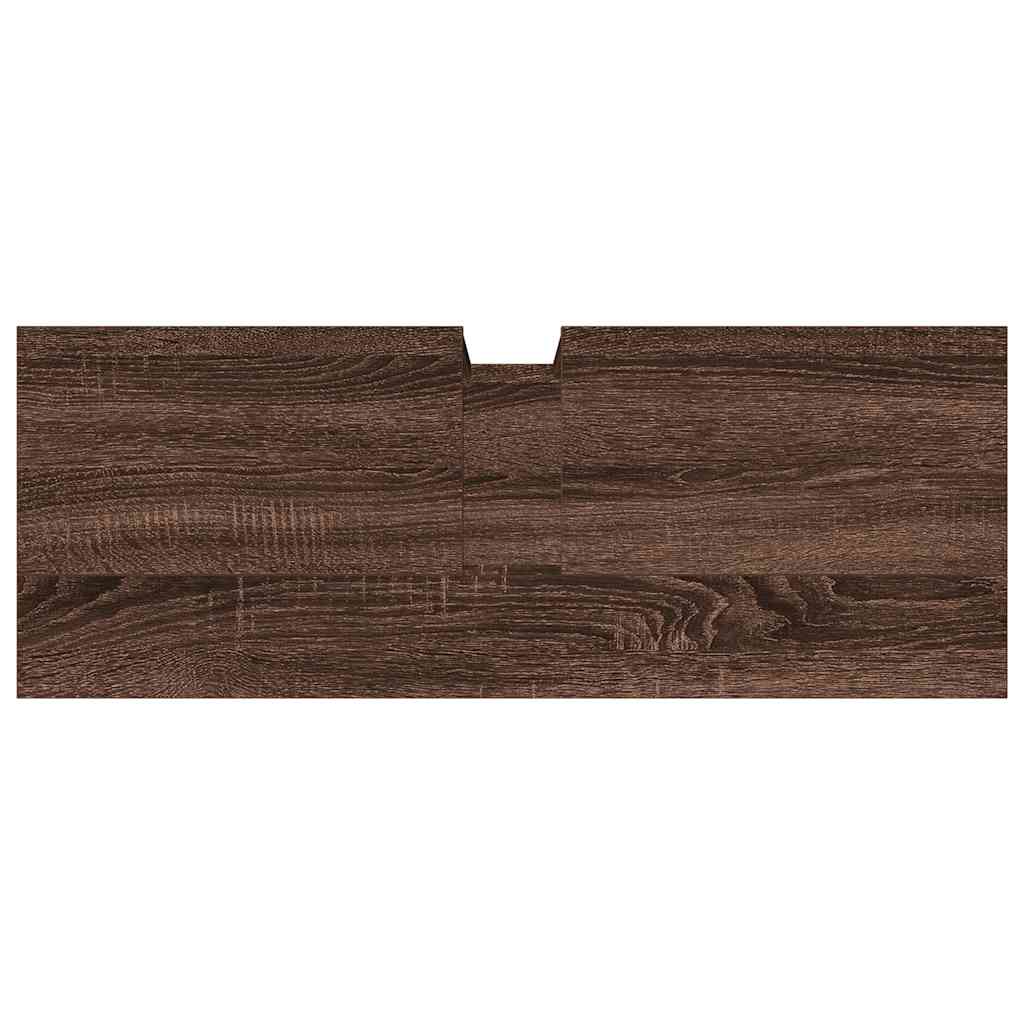 vidaXL Ντουλάπι Νιπτήρα Μπάνιου Καφέ Δρυς 80x30x60 εκ. Επεξ. Ξύλο