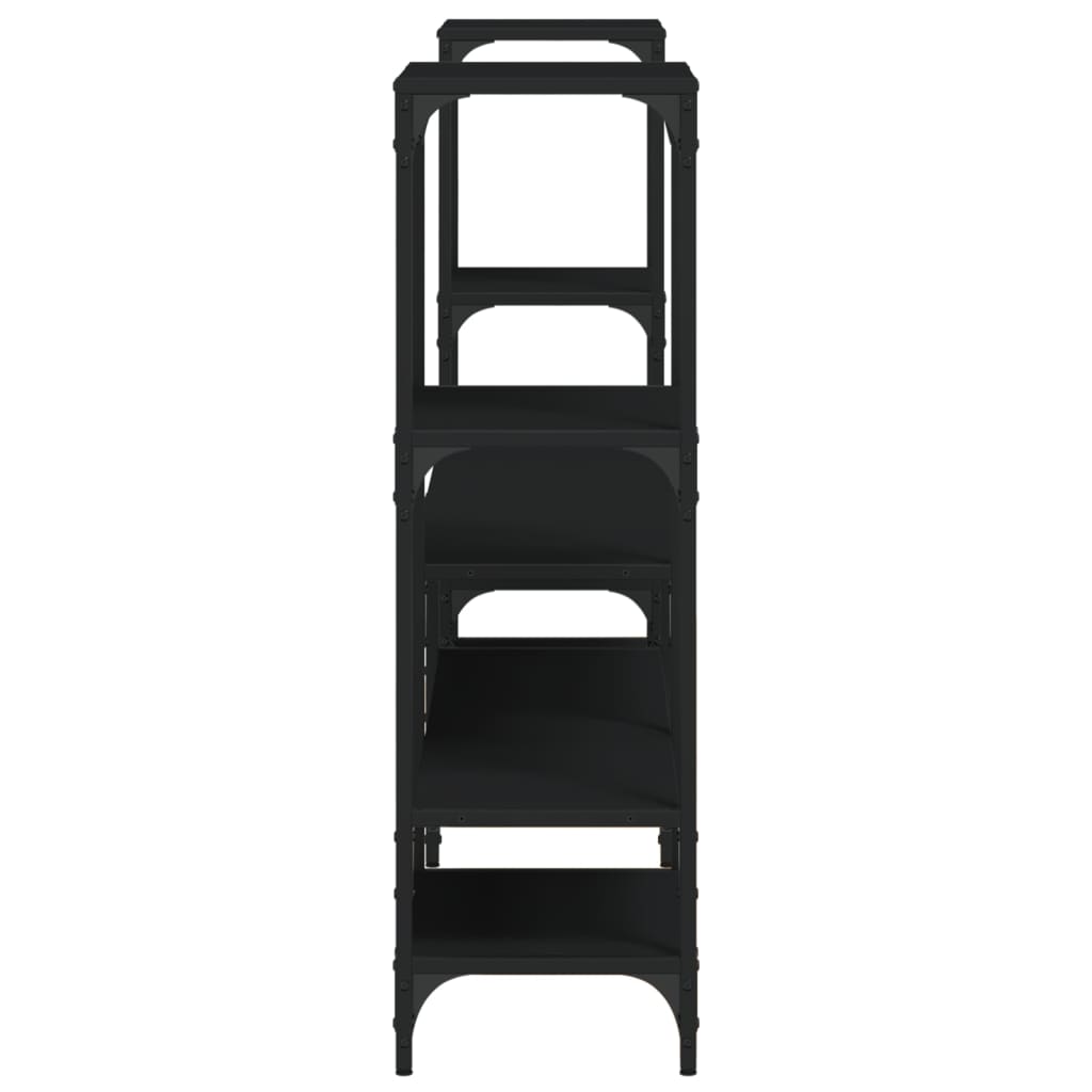 vidaXL Έπιπλο Τηλεόρασης Μαύρο 206,5x28,5x95 εκ. Επεξεργασμένο Ξύλο