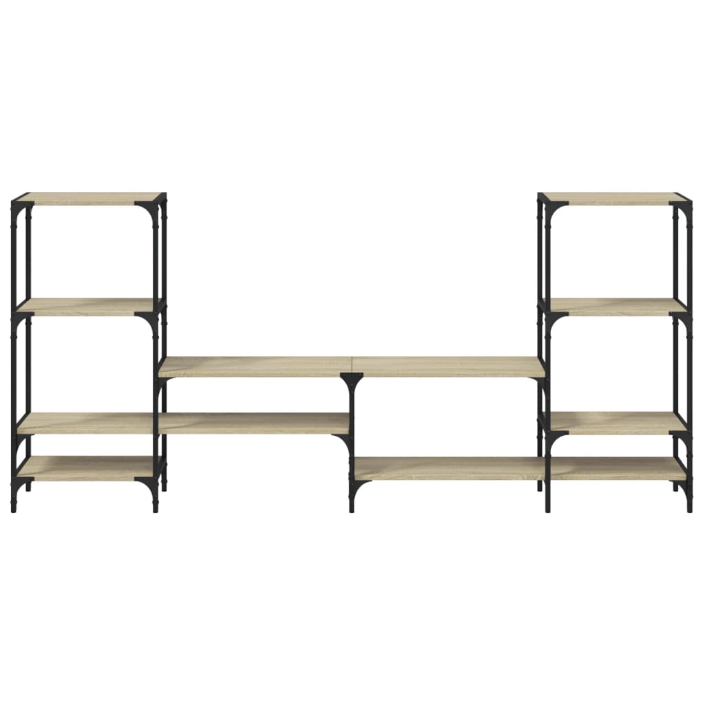 vidaXL Έπιπλο Τηλεόρασης Sonoma Δρυς 206,5x28,5x95 εκ. Επεξ. Ξύλο