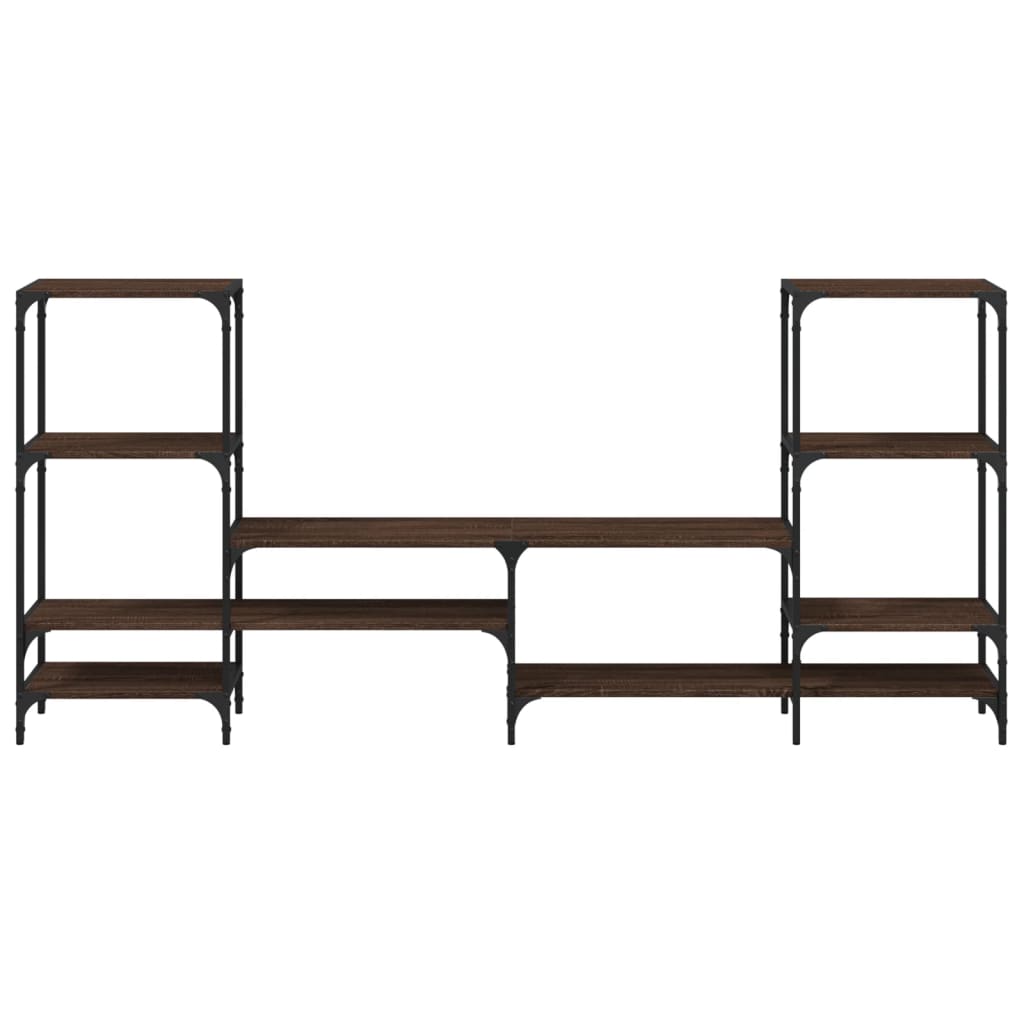 vidaXL Έπιπλο Τηλεόρασης Καφέ Δρυς 206,5x28,5x95 εκ. Επεξ. Ξύλο