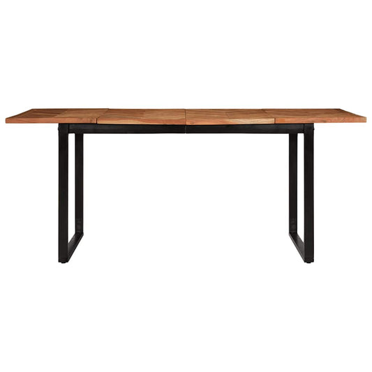 vidaXL Τραπεζαρία Κήπου 180 x 90 x 75 εκ. από Μασίφ Ξύλο Ακακίας