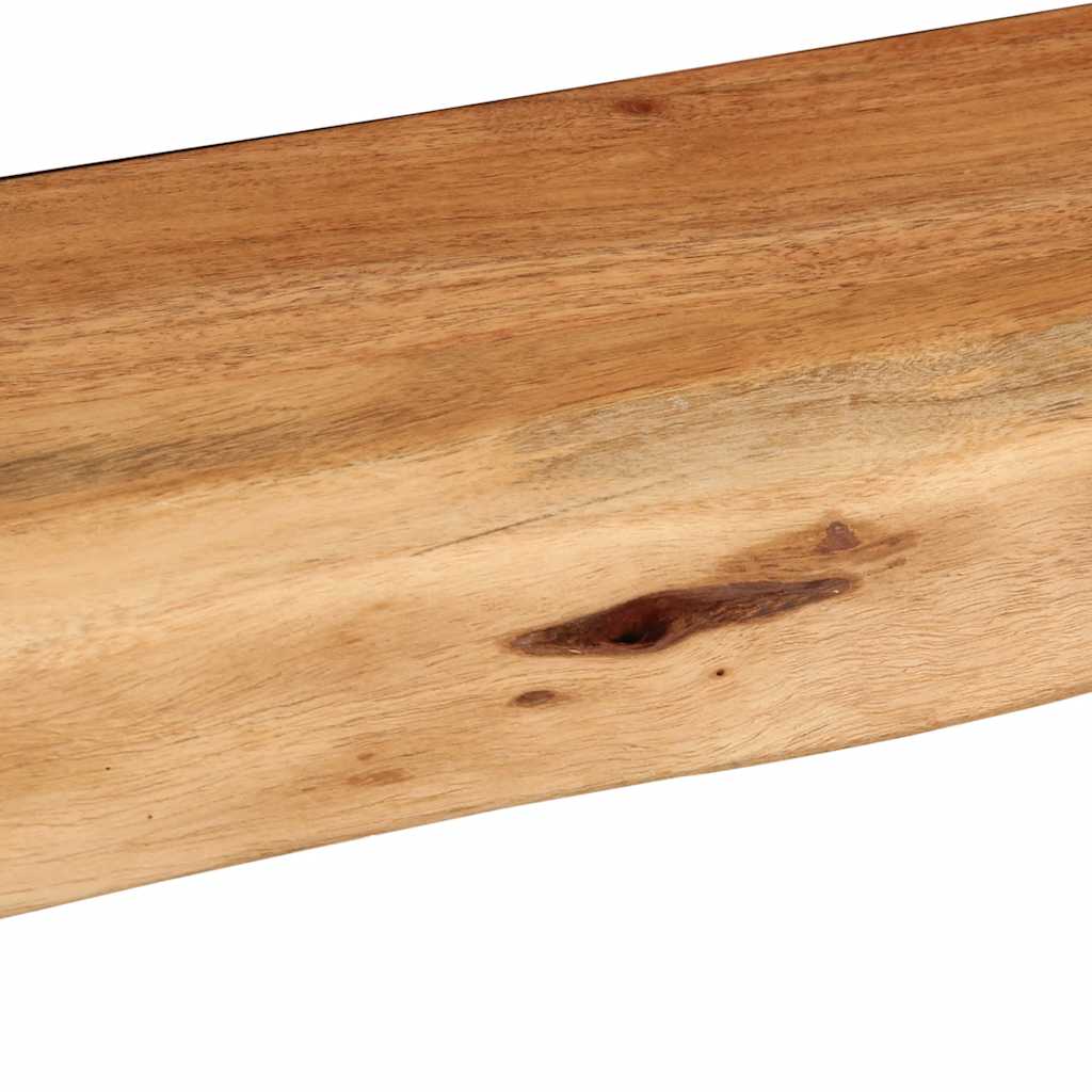 vidaXL Ράφια Τοίχου 2 τεμ. 80x20x3,5 εκ. από Μασίφ Ξύλο Ακακίας