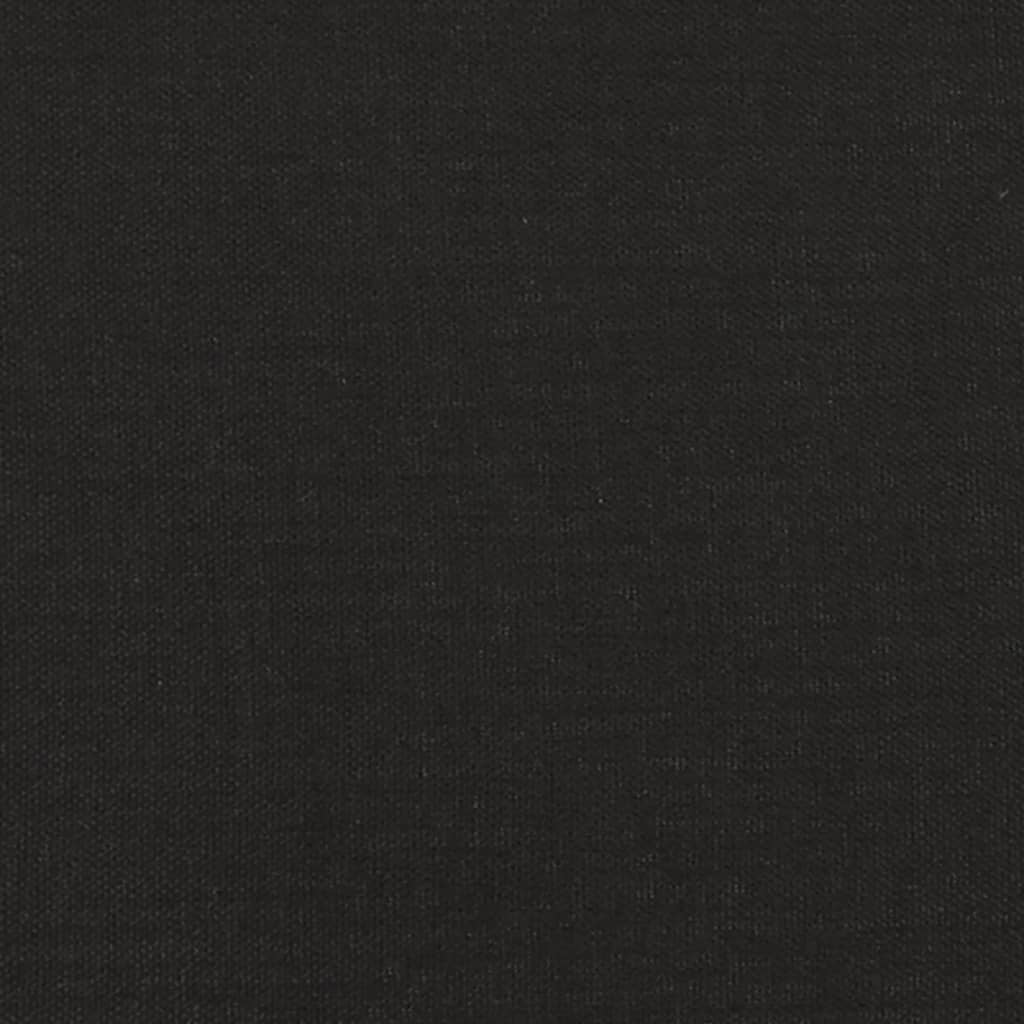 vidaXL Καναπές Κρεβάτι Διθέσιος Μαύρος Υφασμάτινος