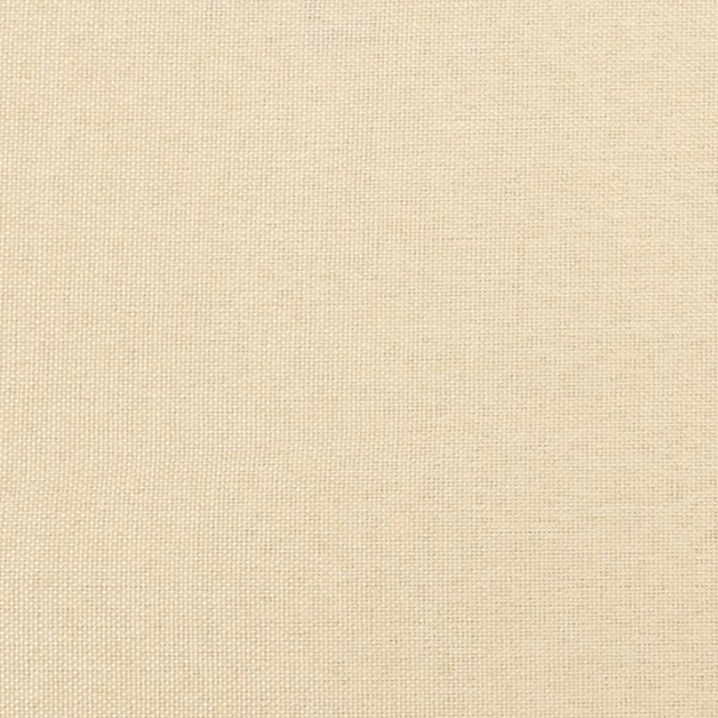 vidaXL Καναπές Κρεβάτι Διθέσιος Κρεμ Υφασμάτινος