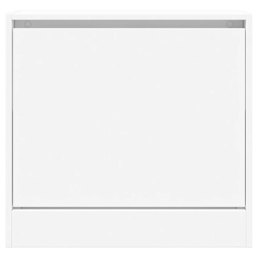 vidaXL Παπουτσοθήκη Λευκή 60 x 21 x 57 εκ. από Επεξεργασμένο Ξύλο