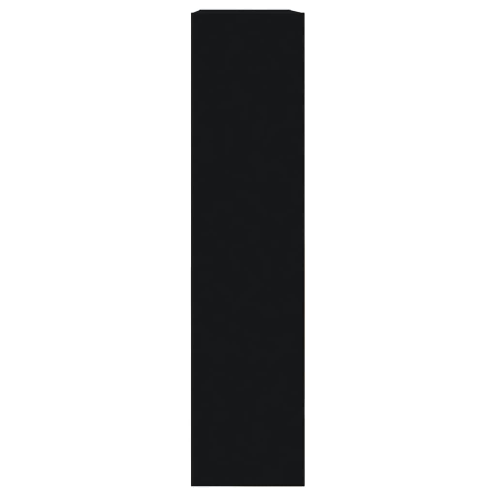 vidaXL Παπουτσοθήκη Μαύρη 80x21x87,5 εκ. από Επεξεργασμένο Ξύλο