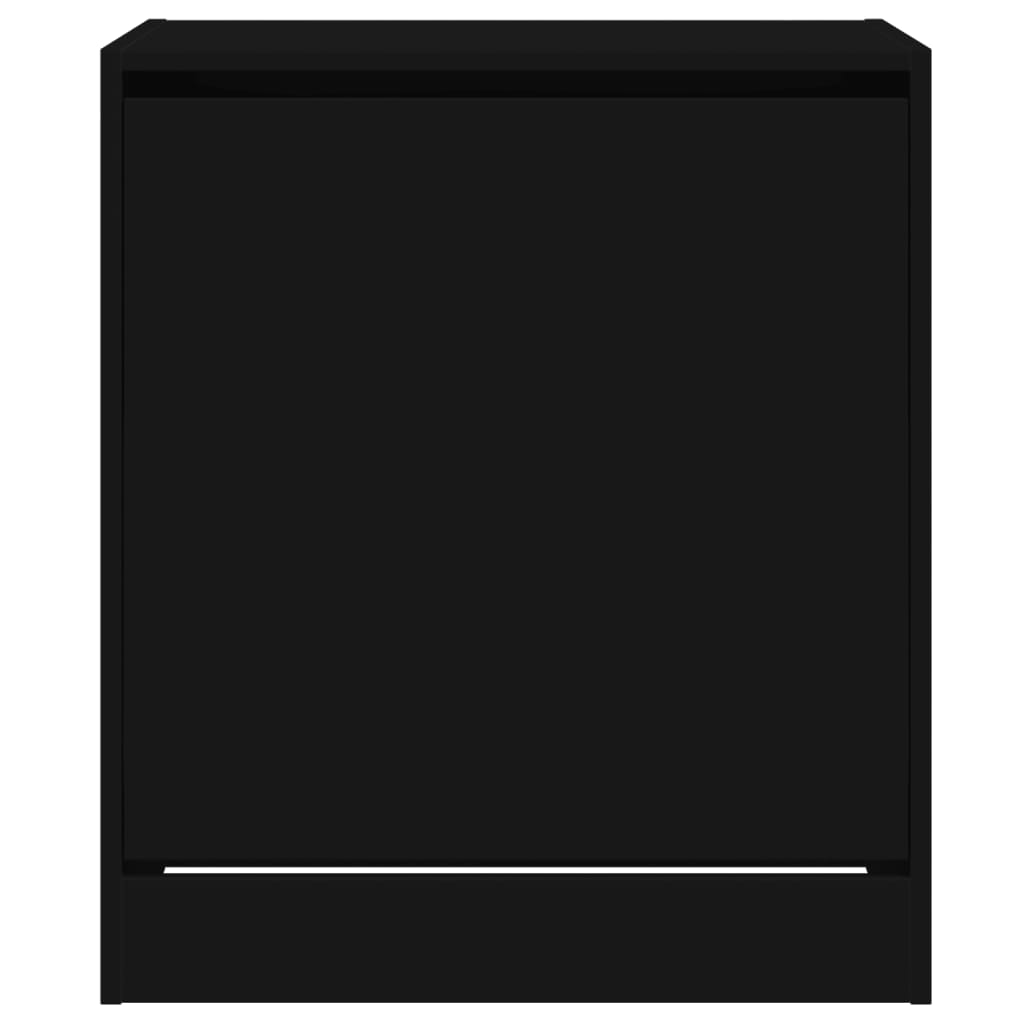 vidaXL Παπουτσοθήκη Μαύρη 60x42x69 εκ. από Επεξεργασμένο Ξύλο