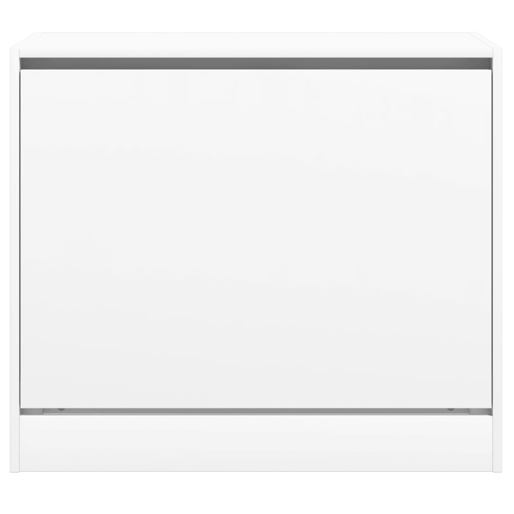 vidaXL Παπουτσοθήκη Λευκή 80x42x69 εκ. από Επεξεργασμένο Ξύλο