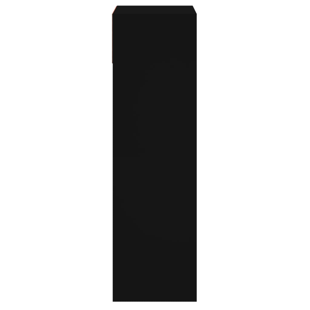 vidaXL Παπουτσοθήκη Μαύρη 60x34x116 εκ. από Επεξεργασμένο Ξύλο