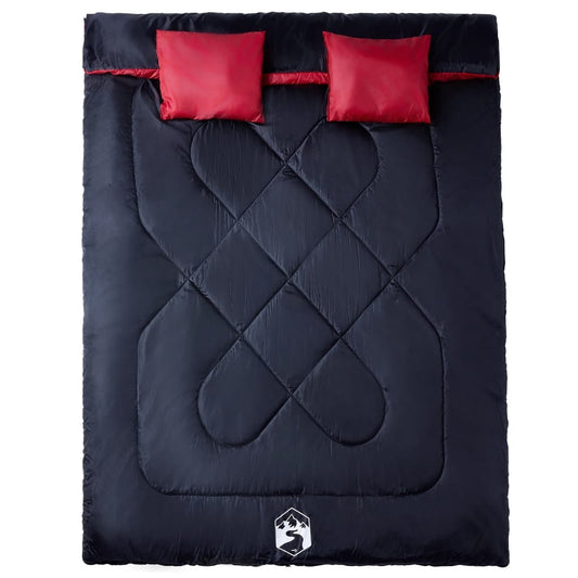 vidaXL Υπνόσακος Ενηλίκων Διπλός με Μαξιλάρια για Κάμπινγκ 3-4 Εποχές