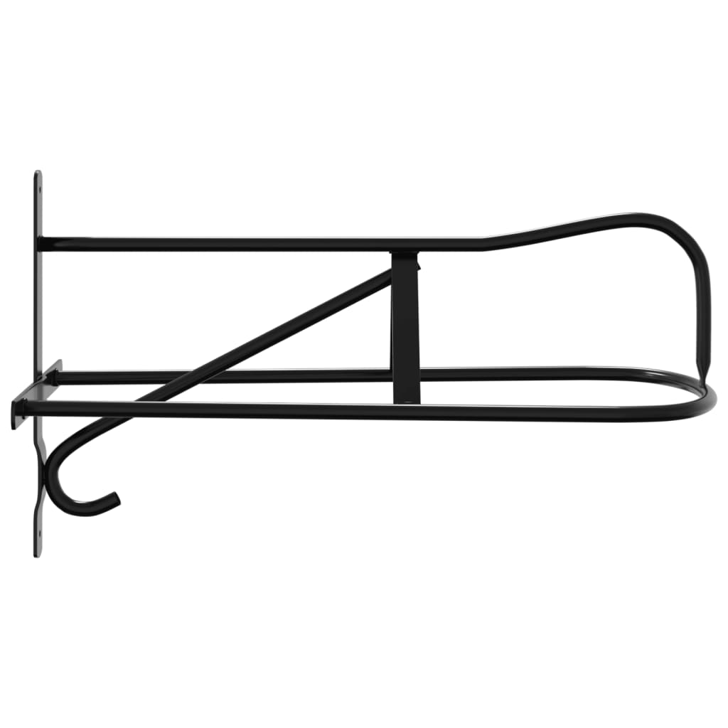 vidaXL Καβαλέτο Σέλας Τοίχου Μαύρο Σιδερένιο