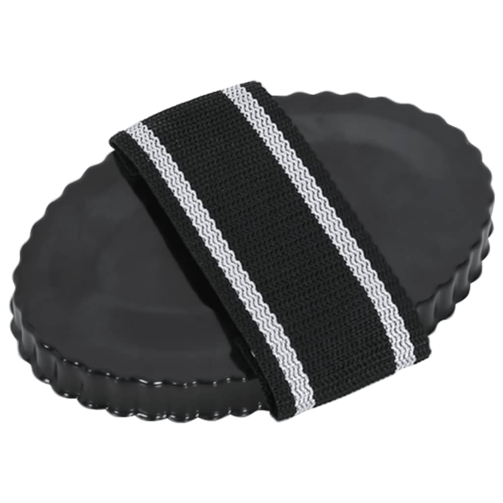 vidaXL Βούρτσες για Άλογα 3 Τεμ. Μαύρες από Ατσάλι