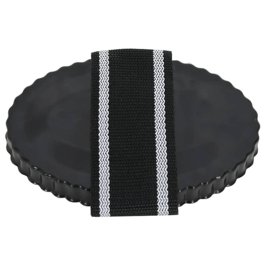 vidaXL Βούρτσες για Άλογα 3 Τεμ. Μαύρες από Ατσάλι