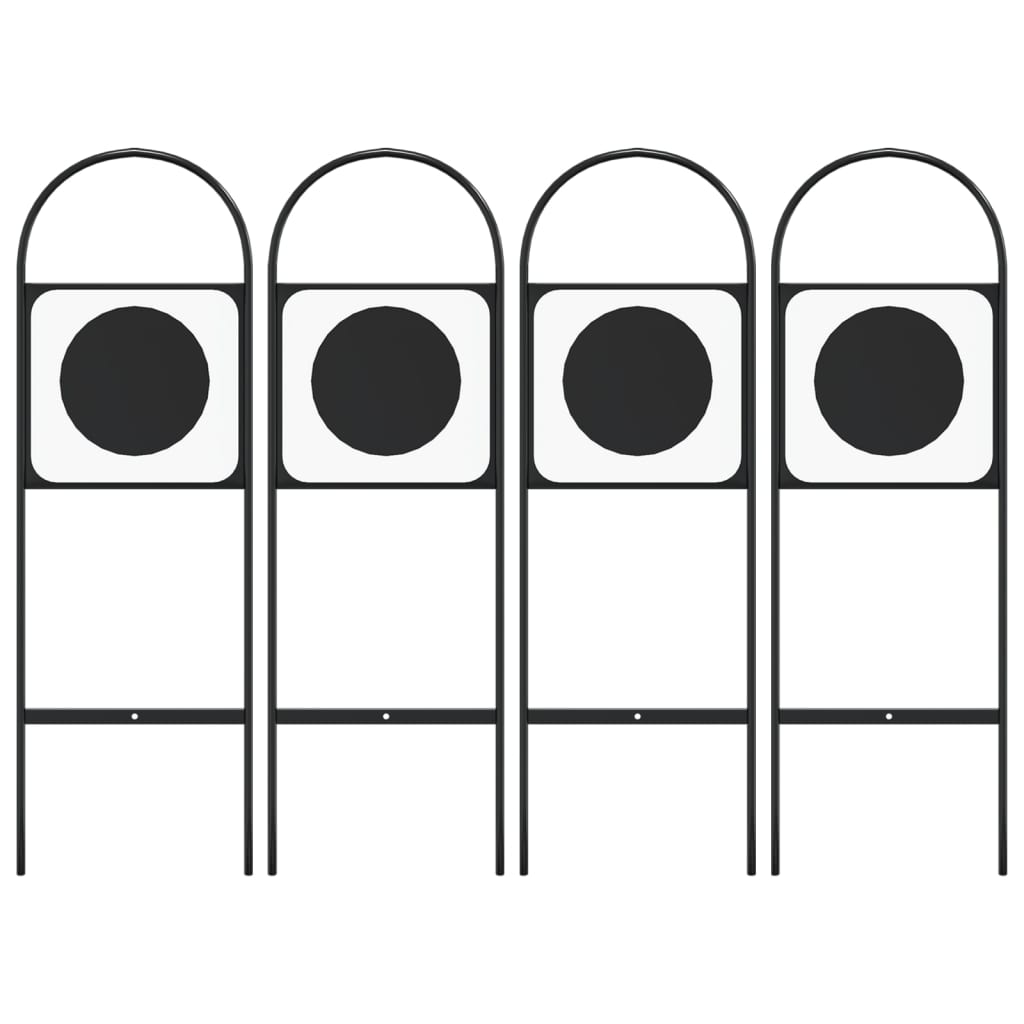 vidaXL Σημάδια για Εκδήλωση Επίδειξης Αλόγων 4 Τεμ. από Ατσάλι