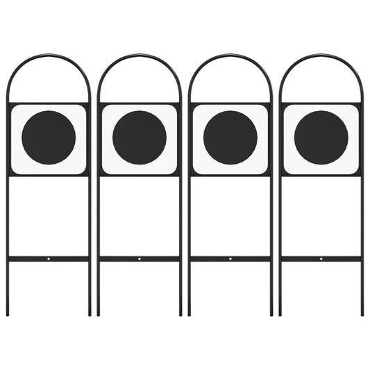 vidaXL Σημάδια για Εκδήλωση Επίδειξης Αλόγων 4 Τεμ. από Ατσάλι