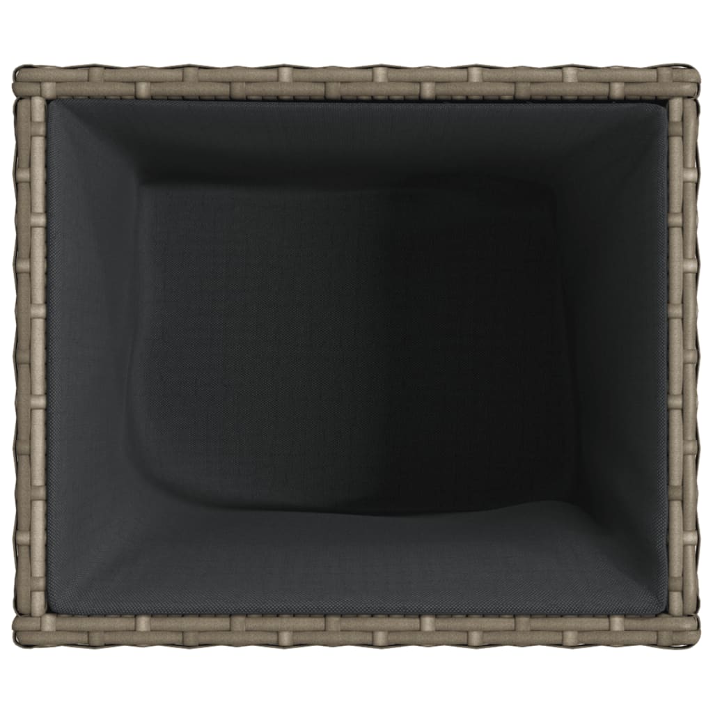 vidaXL Ζαρντινιέρα Κήπου Γκρι 36x30x32 εκ. από Συνθετικό Ρατάν