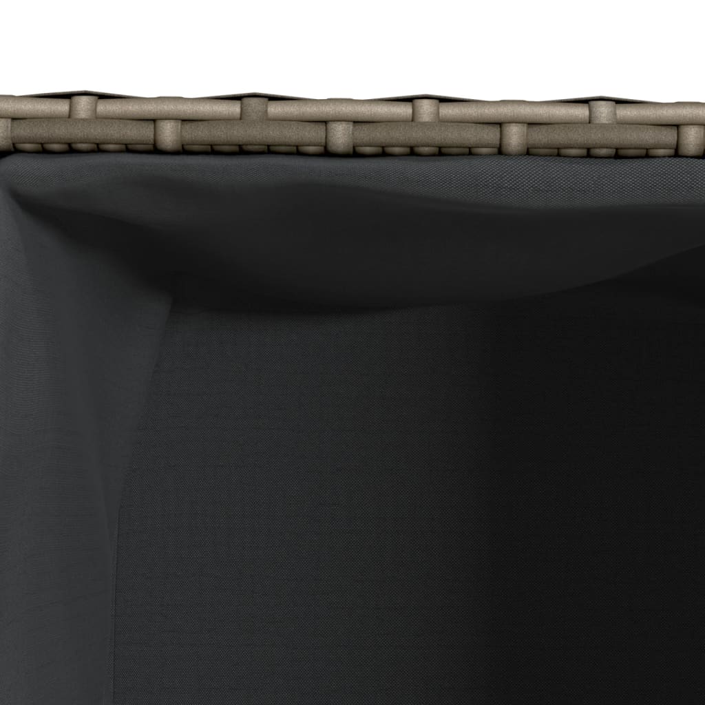 vidaXL Ζαρντινιέρα Κήπου Γκρι 36x30x32 εκ. από Συνθετικό Ρατάν