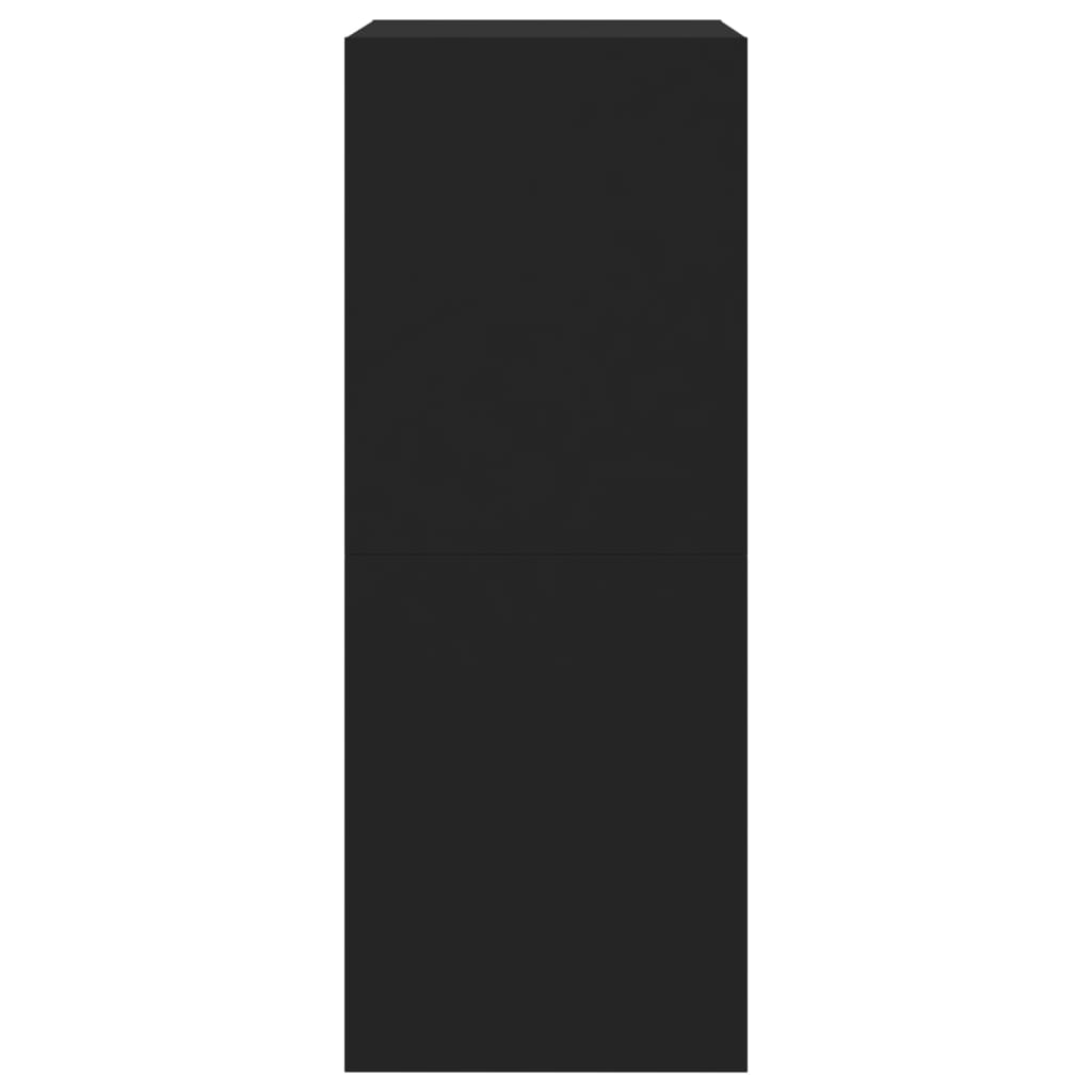 vidaXL Παπουτσοθήκη με 2 Ανακλινόμενα Συρτάρια Μαύρη 80x42x108 εκ.