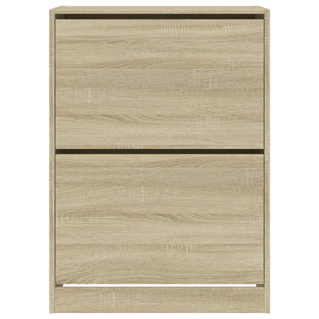 vidaXL Παπουτσοθήκη με 2 Ανακλ. Συρτάρια Sonoma Δρυς 80x42x108 εκ.