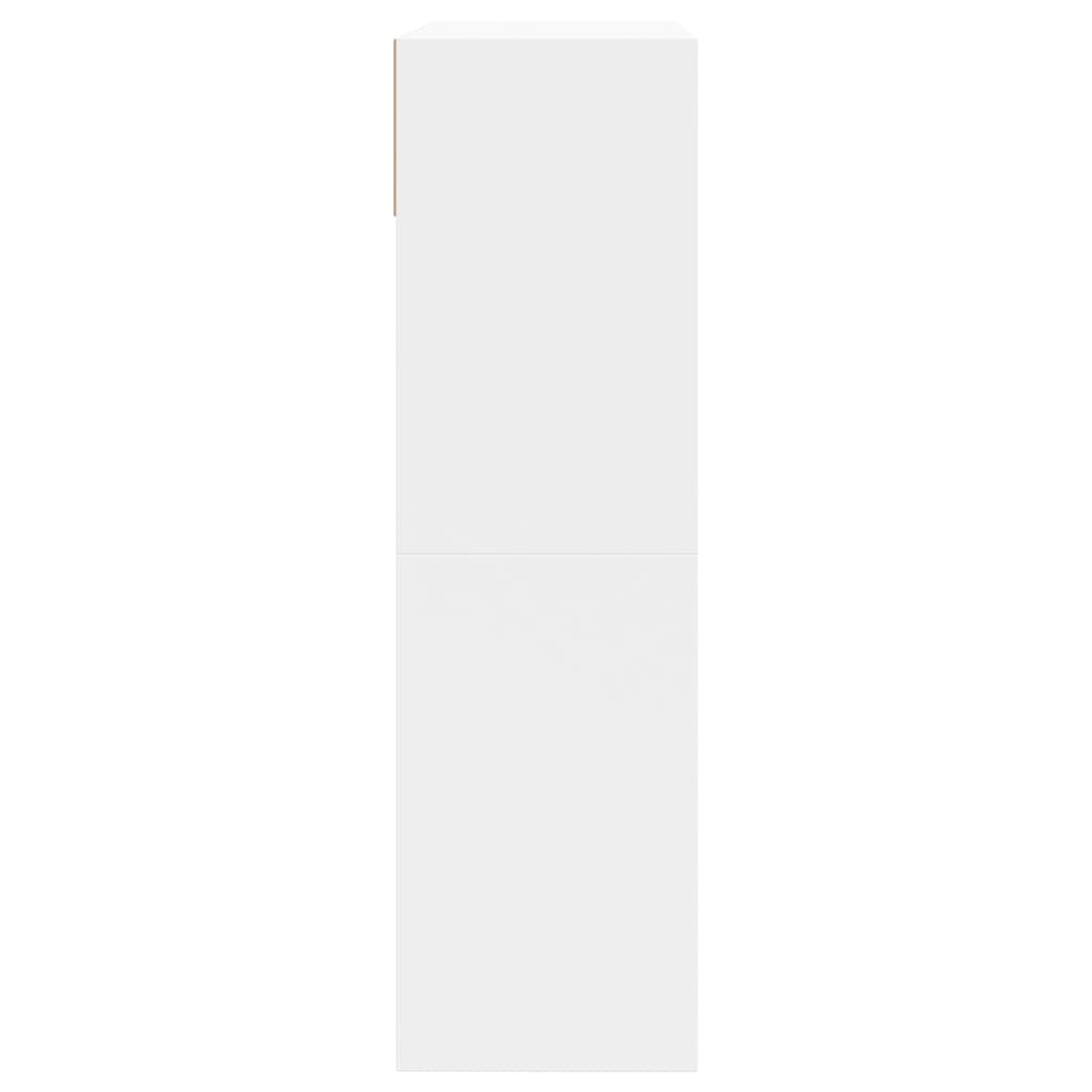 vidaXL Παπουτσοθήκη με 2 Ανακλινόμενα Συρτάρια Λευκή 80x34x116 εκ.