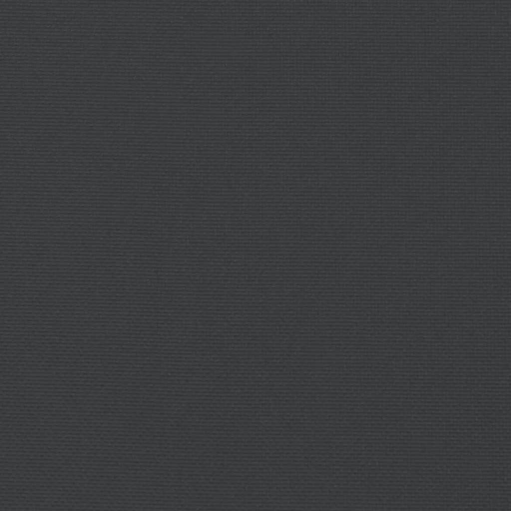 vidaXL Μαξιλάρια Καρέκλας Χαμηλή Πλάτη 4 τεμ. Μαύρο Ύφασμα Oxford