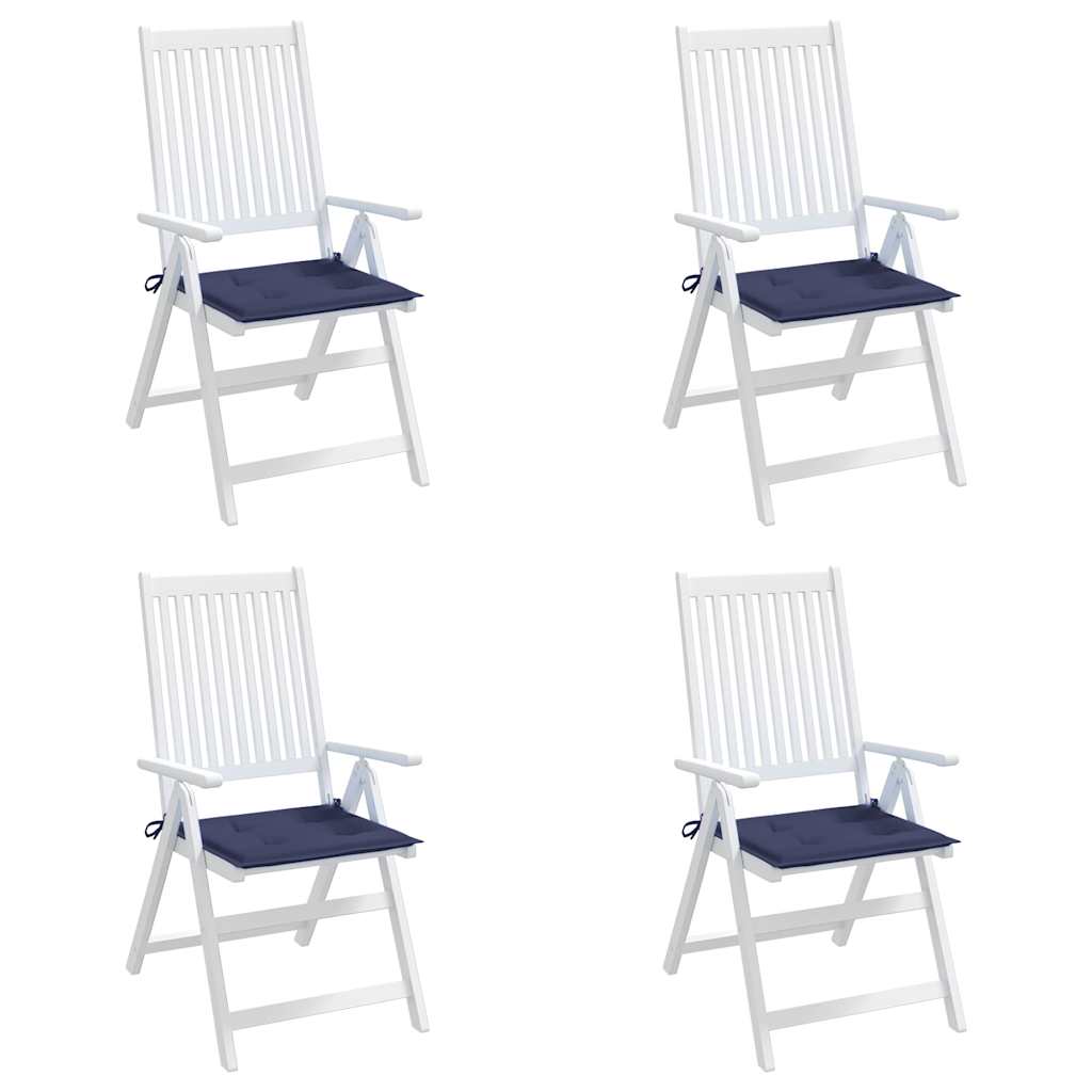 vidaXL Μαξιλάρια Παλέτας 4 τεμ. Ναυτικό Μπλε 40x40x4 εκ. Ύφασμα Oxford