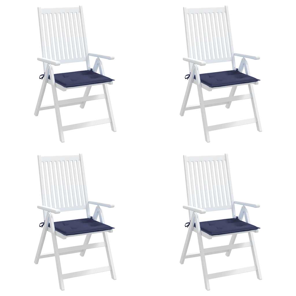 vidaXL Μαξιλάρια Παλέτας 4 τεμ. Ναυτικό Μπλε 50x50x4 εκ. Ύφασμα Oxford