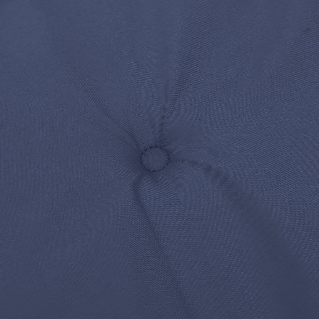 vidaXL Μαξιλάρια Καρέκλας Χαμηλή Πλάτη 4 τεμ. Ναυτικό Μπλε Υφασμάτινο